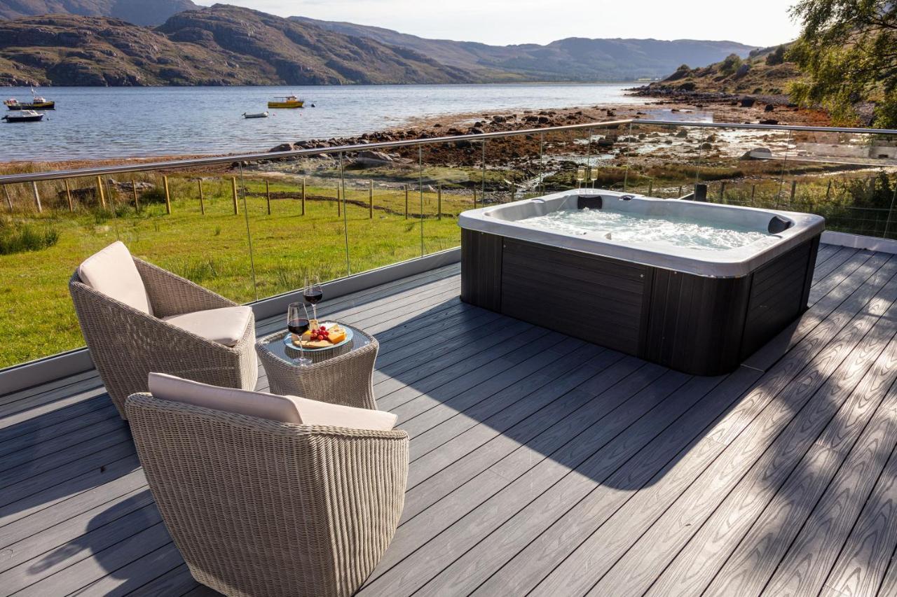 Birches Lodge With Hot Tub Dundonnell Kültér fotó